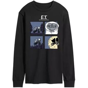 Licensed Character Men's ET Squares Long Sleeve Tee, Size: XXL, Black