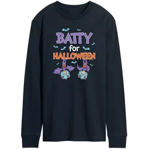 Licensed Character Men's Dr. Seuss Batty For Halloween Long Sleeve Tee, Size: Small, Blue