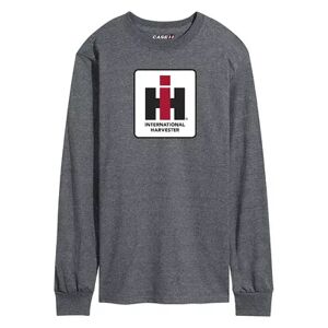 Licensed Character Men's Case IH Logo Long Sleeve Tee, Size: Large, Dark Grey
