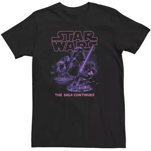 Star Wars Big & Tall Star Wars: The Saga Continues Darth Vader Movie Poster Tee, Men's, Size: 4XL Tall, Black