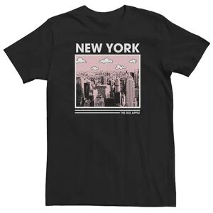 Licensed Character Big & Tall New York The Big Apple Skyline Tee, Men's, Size: 5XL, Black