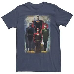 Big & Tall DC Comics Justice League Heroes Look Up Tee, Men's, Size: Large Tall, Med Blue