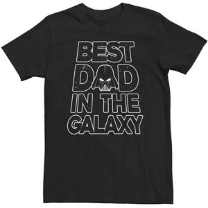 Licensed Character Big & Tall Star Wars Vader Father's Day Galaxy's Best Tee, Men's, Size: XL Tall, Black