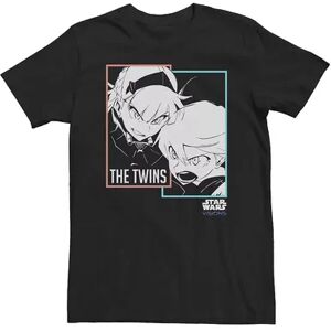 Star Wars Big & Tall Star Wars: Visions The Twins Box Up Tee, Men's, Size: XXL Tall, Black