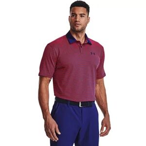 Men's Under Armour Striped Classic-Fit Performance Golf Polo, Size: XXL, Light Blue