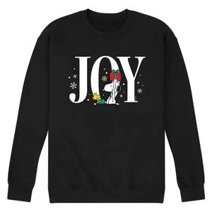 Licensed Character Men's Peanuts Snoopy Woodstock Joy Sweatshirt, Size: Large, Black