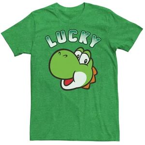 Licensed Character Men's Nintendo Super Mario St. Patricks Tee, Size: XL, Beige