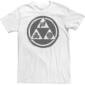 Licensed Character Men's Legend of Zelda Triforce Power Courage Wisdom Tee, Size: Small, White