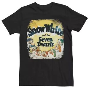 Licensed Character Men's Disney's Snow White Vintage Dwarfs Tee, Size: XL, Black
