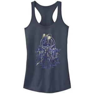 Licensed Character Juniors' Marvel Blue Hue Women Avengers Logo Tank, Girl's, Size: Medium, Purple