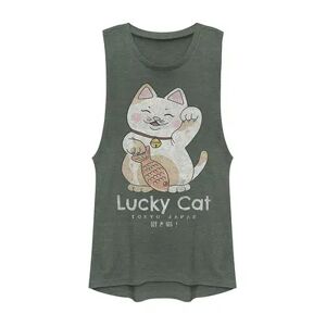 Unbranded Juniors' Tokyo Lucky Cat Tank Top, Girl's, Size: XXL, Green