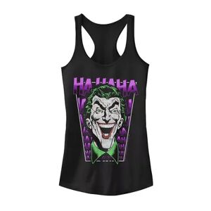 Licensed Character Juniors' DC Comics Batman The Joker Laughing Tank Top, Girl's, Size: Medium, Black