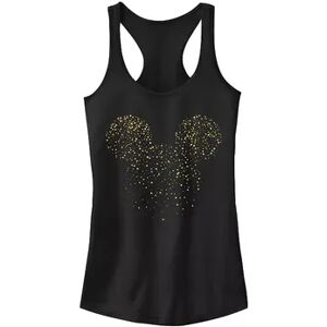 Licensed Character Juniors' Disney New Year's Mickey Mouse Confetti Tank, Girl's, Size: Large, Black