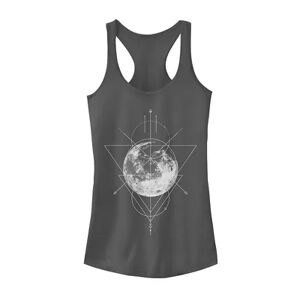 Unbranded Juniors' Geometric Moon Galactic Graphic Tank, Girl's, Size: Large, Grey
