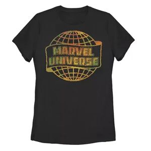Licensed Character Juniors' Marvel Universe Galaxy Logo Graphic Tee, Girl's, Size: XL, Black