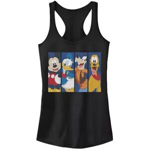 Licensed Character Juniors' Disney's Mickey Mouse and Friends Bro Time Tank Top, Girl's, Size: Small, Black