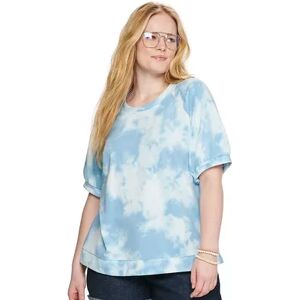 Sonoma Goods For Life Plus Size Sonoma Goods For Life Short Volume Sleeve Sweatshirt, Women's, Size: 4XL, Blue