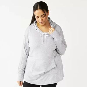 Tek Gear Women's Tek Gear Hooded French Terry Tunic, Size: Medium, Med Grey