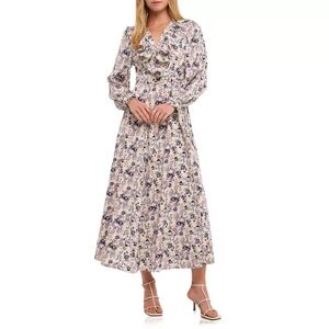 Endless Rose Wrap Style Maxi Dress, Women's, Size: XS, Beige