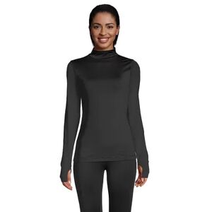 Petite Lands' End Thermaskin Heat Mockneck Baselayer Top, Women's, Size: XS Petite, Black