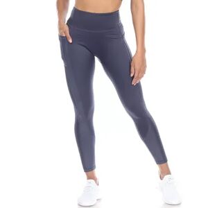 WM Fashion Women's High-Waist Mesh Fitness Leggings, Size: Small, Blue