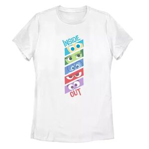 Juniors' Fifth Sun Inside Out Emotions Eyes Tee, Girl's, Size: XL, White