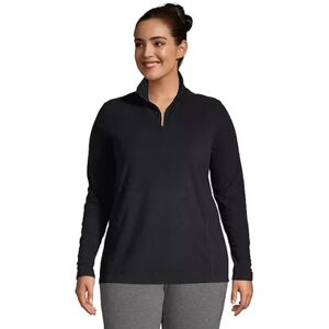 Lands' End Plus Size Lands' End 1/4-Zip Fleece Pullover, Women's, Size: 2XL, Oxford