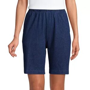 Lands' End Petite Lands' End Sport Knit Pull-On Shorts, Women's, Size: Medium Petite, Blue