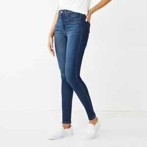 Nine West Women's Nine West Slimming Pocket High-Waisted Skinny Jeans, Size: 18, Blue