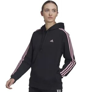 adidas Women's adidas Essentials 3-Stripes Fleece Hoodie, Size: Medium, Black