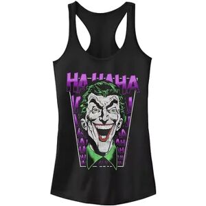 Licensed Character Juniors' DC Comics Batman The Joker Laughing Tank Top, Girl's, Size: Small, Black