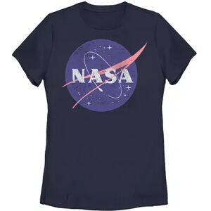 Licensed Character Juniors' NASA Distressed Original Logo Tee, Girl's, Size: XL, Blue