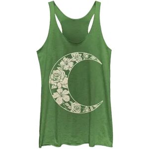 Unbranded Juniors' Fifth Sun Floral Moon Galactic Tank, Girl's, Size: XS, Green