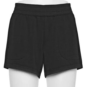 Tek Gear Women's Tek Gear Stretch Fleece Shorts, Size: Large, Black