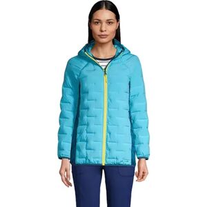 Lands' End Women's Lands' End Hooded Insulated Down Jacket, Size: XS, Blue