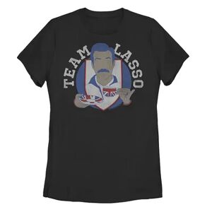 Licensed Character Juniors' Ted Lasso Tea Team Tea Graphic Tee, Women's, Size: Medium, Black