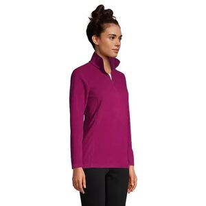 Lands' End Women's Lands' End 1/4-Zip Fleece Pullover, Size: Large, Drk Purple