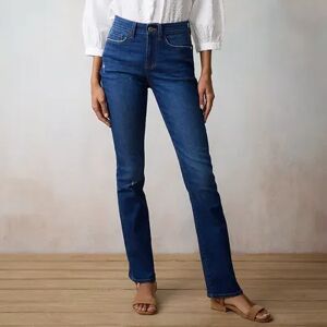 Women's LC Lauren Conrad High-Waist Bootcut Jeans, Size: 12 Short, Dark Blue