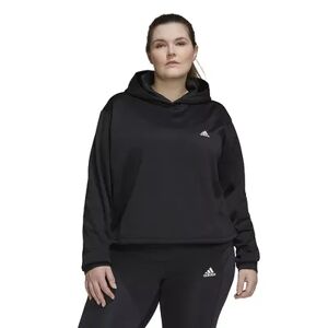 adidas Plus Size adidas AEROREADY Fleece Hoodie, Women's, Size: 3XL, Black