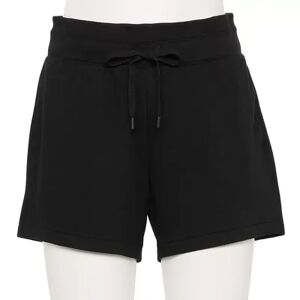 Tek Gear Women's Tek Gear Stretch Fleece Shorts, Size: Small, Black