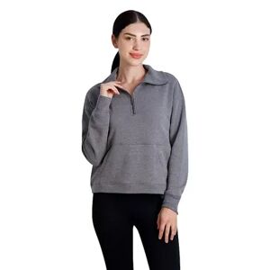 Women's Gaiam Quarter-Zip Fleece Sweatshirt, Size: XXL, Red/Coppr