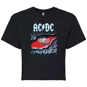 Licensed Character Juniors' AC/DC Razors Edge Cropped Graphic Tee, Girl's, Size: Medium, Black