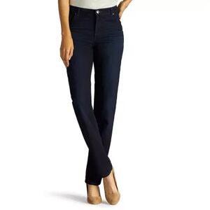 Lee Women's Lee Relaxed Fit Straight-Leg Jeans, Size: 8 T/Large, Dark Blue