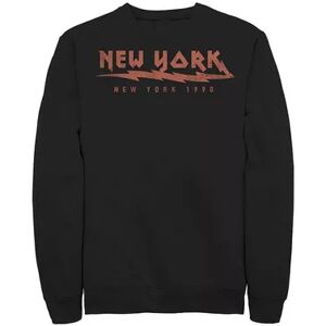 Unbranded Juniors' New York Electric 1990 Retro Fleece Graphic Top, Girl's, Size: Small, Black