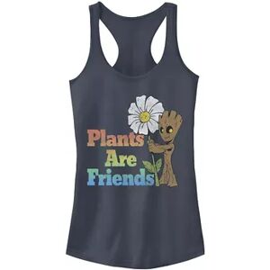 Marvel Juniors' Marvel Groot Plants Are Friends Floral Tank Top, Girl's, Size: Small, Purple