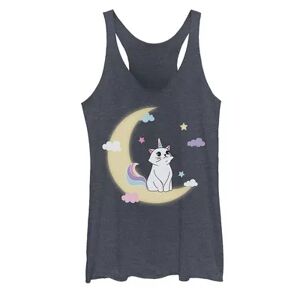 Unbranded Juniors' Caticorn Cloudy Moon Graphic Tank, Girl's, Size: XXL, Blue