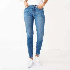 Nine West Women's Nine West Slimming Pocket High-Waisted Skinny Jeans, Size: 18, Blue