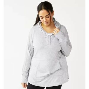 Tek Gear Women's Tek Gear Hooded French Terry Tunic, Size: XS, Med Grey