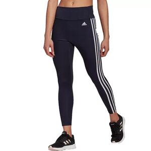 adidas Women's adidas 3 Stripe Ankle Leggings, Size: Small, Dark Blue