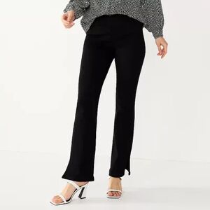 Women's Nine West Curvy Slimming Bootcut Jeans, Size: 0, Black